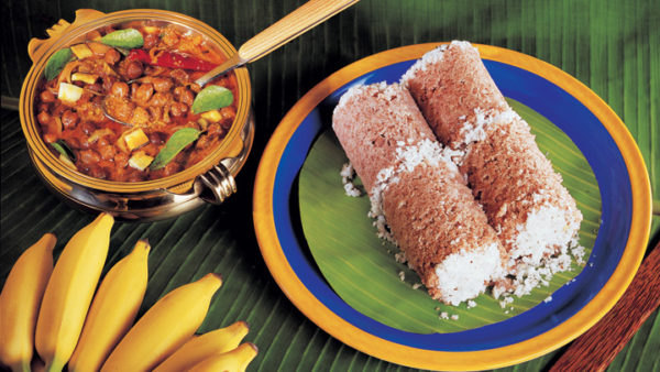 Puttu with Kadala Curry