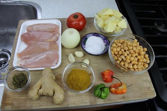 chicken and potato curry